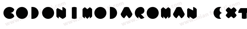BodoniModaRoman ExtraBold字体转换